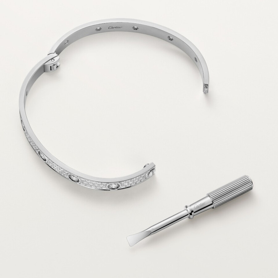 love bracelet classic model paved 10 diamonds