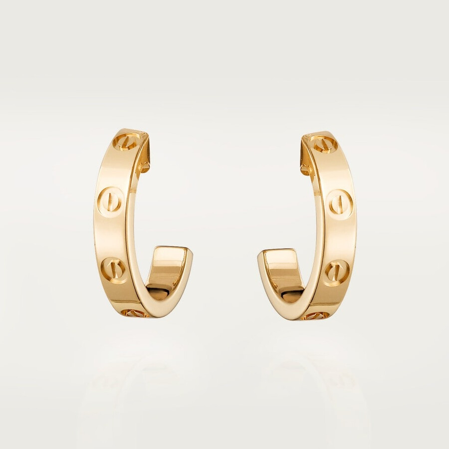 love hoop earrings small model