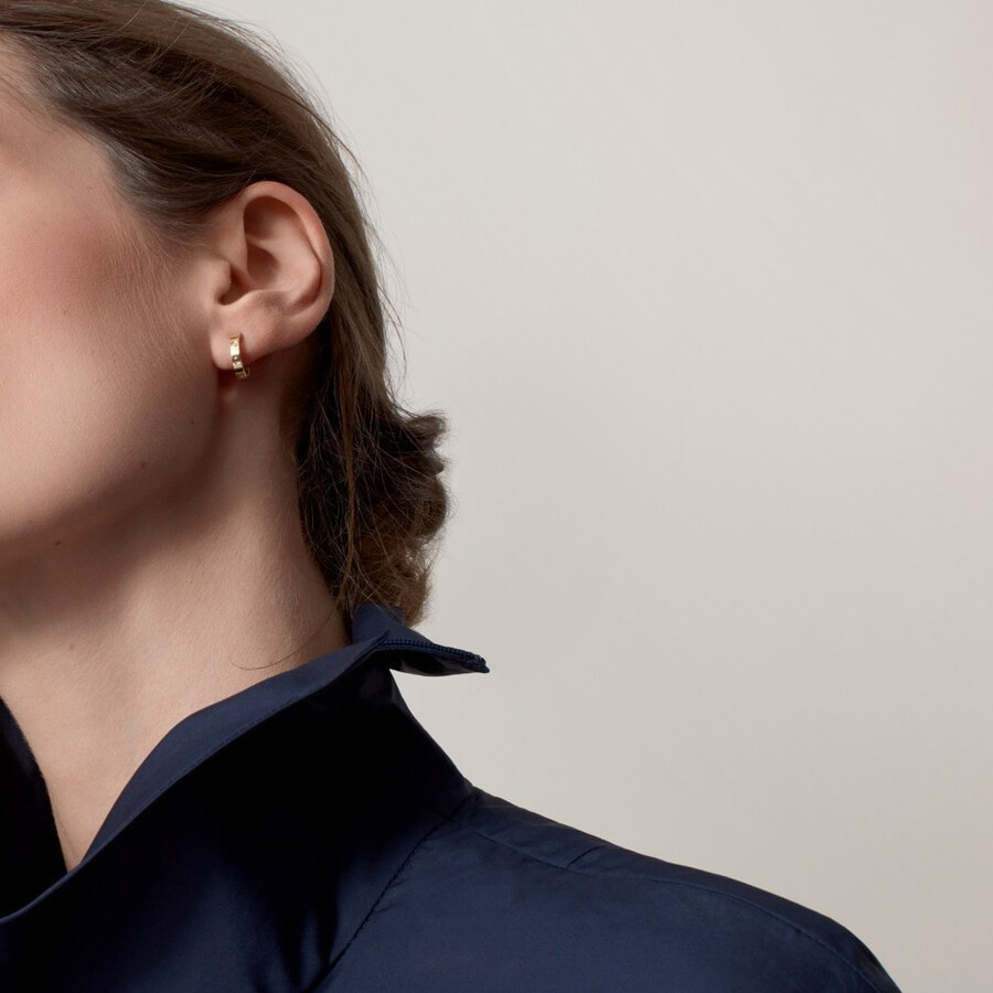 love hoop earrings small model