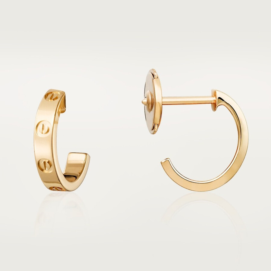 love hoop earrings small model