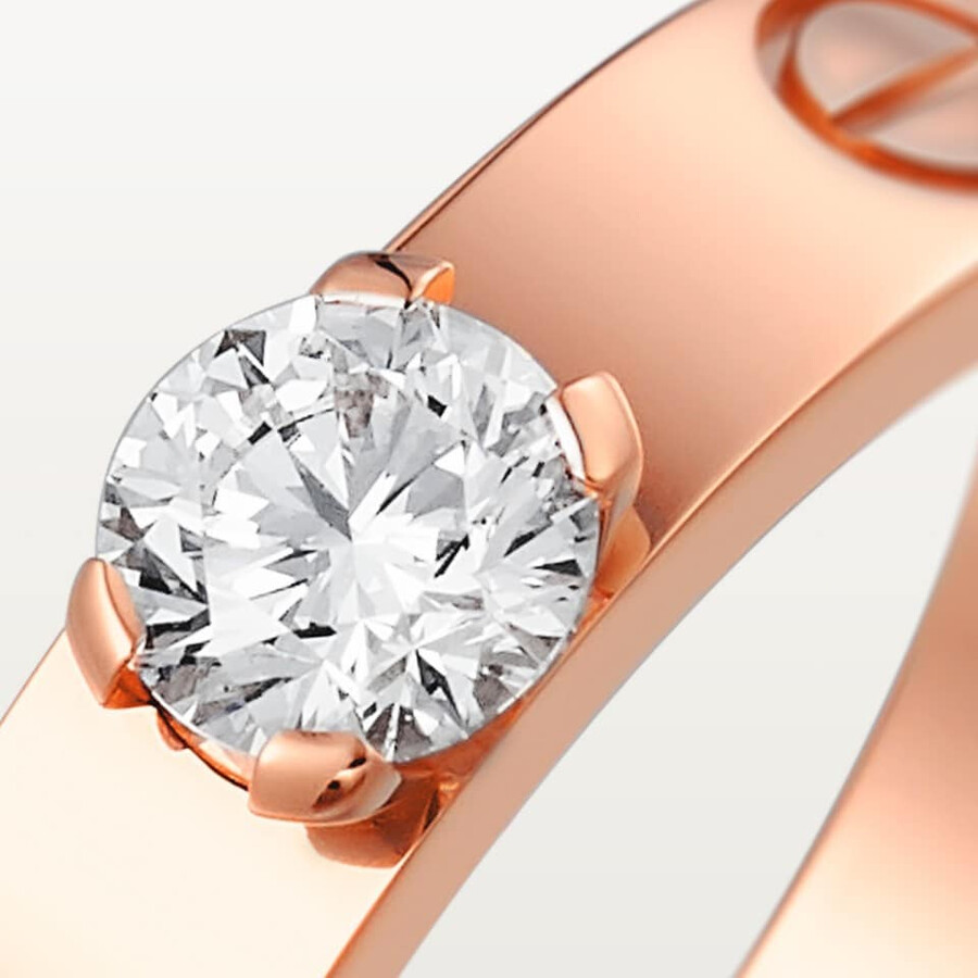 love solitaire brilliant-cut diamond