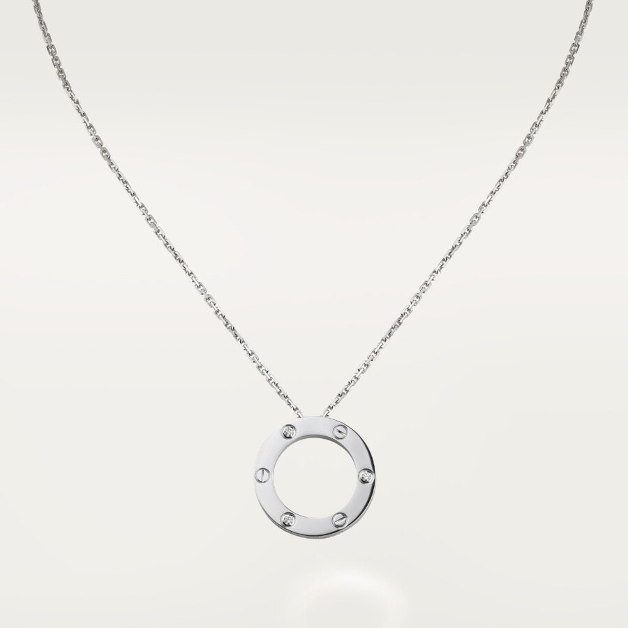 love pendant 3 diamonds