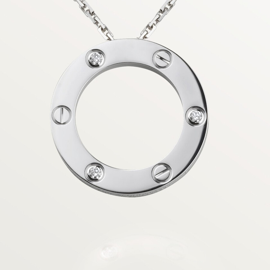 love pendant 3 diamonds