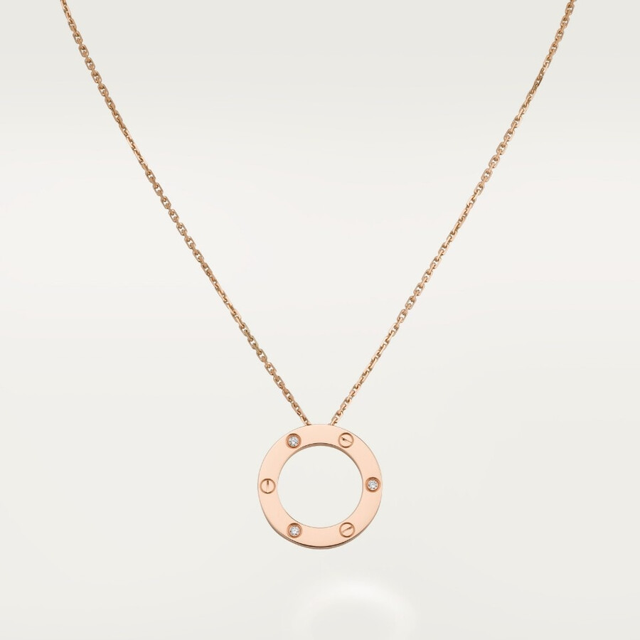 love pendant 3 diamonds