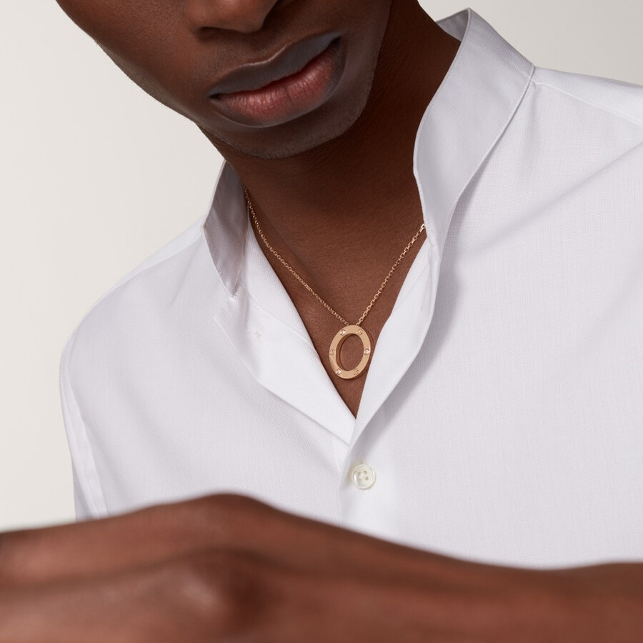 love pendant 3 diamonds