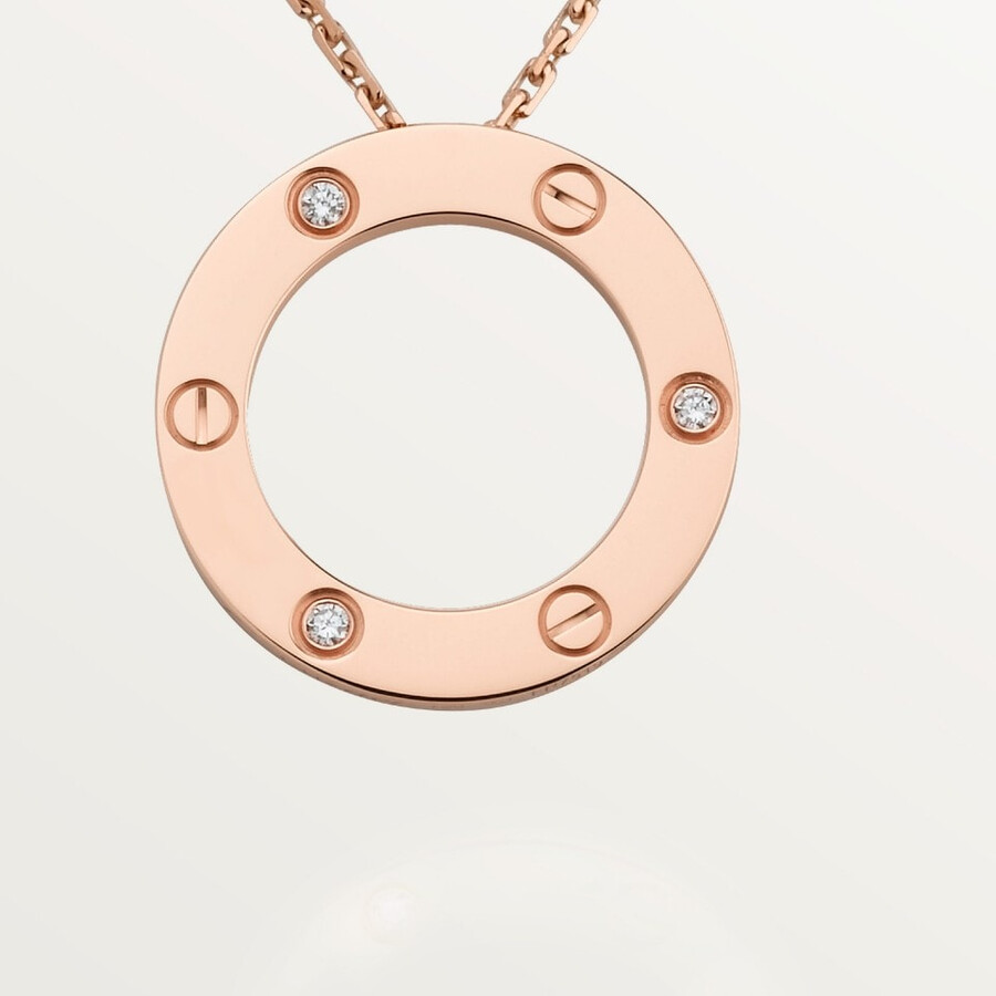 love pendant 3 diamonds