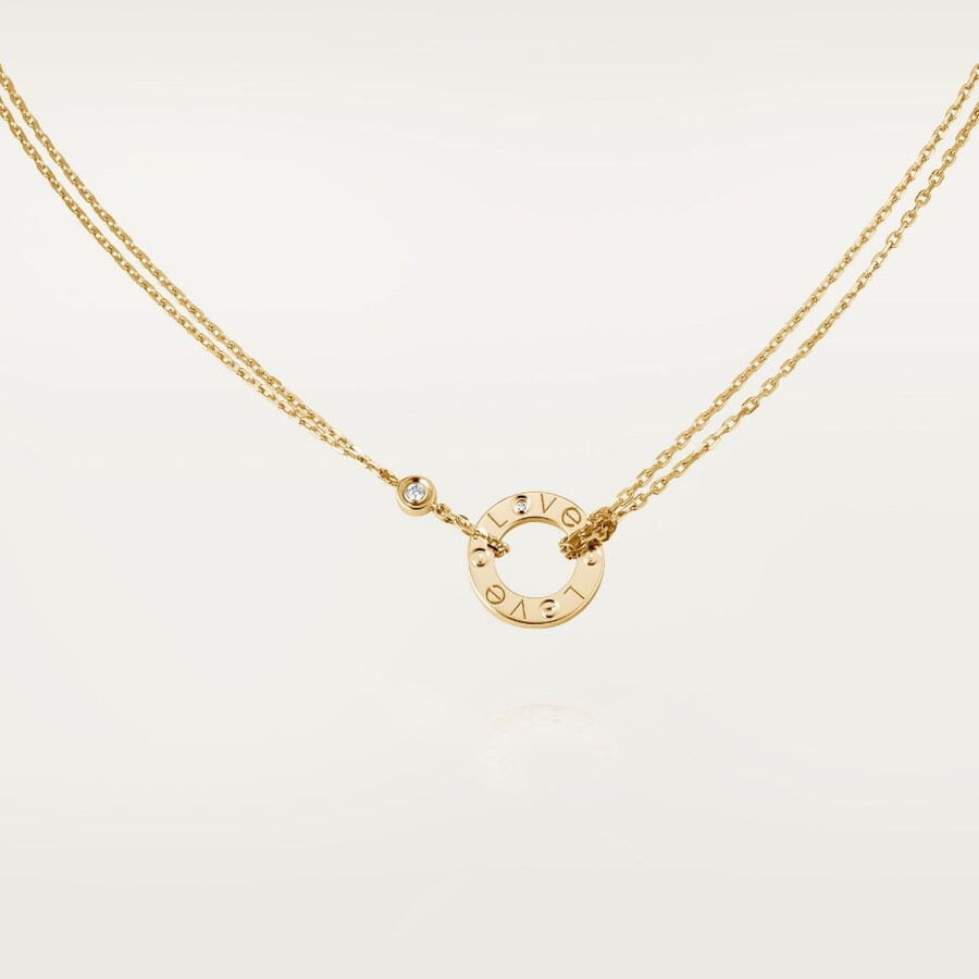 love pendant 2 diamonds