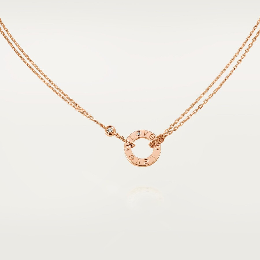 love pendant 2 diamonds