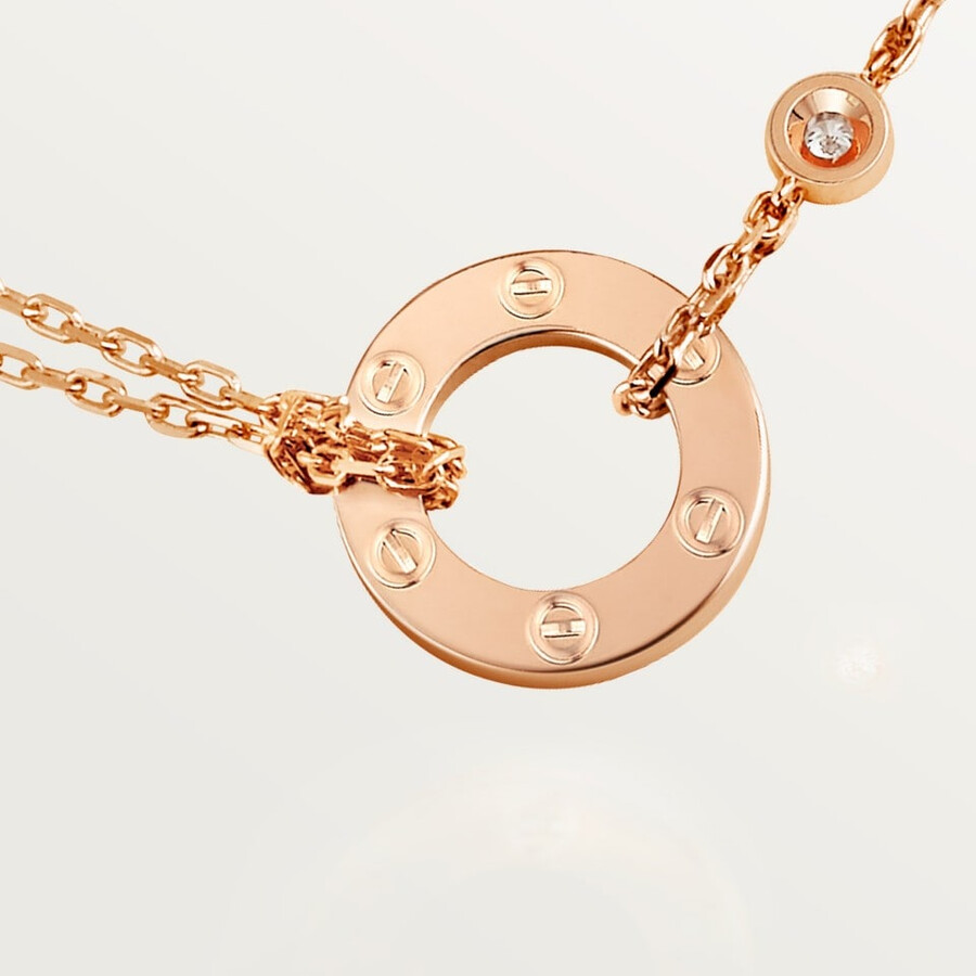 love pendant 2 diamonds
