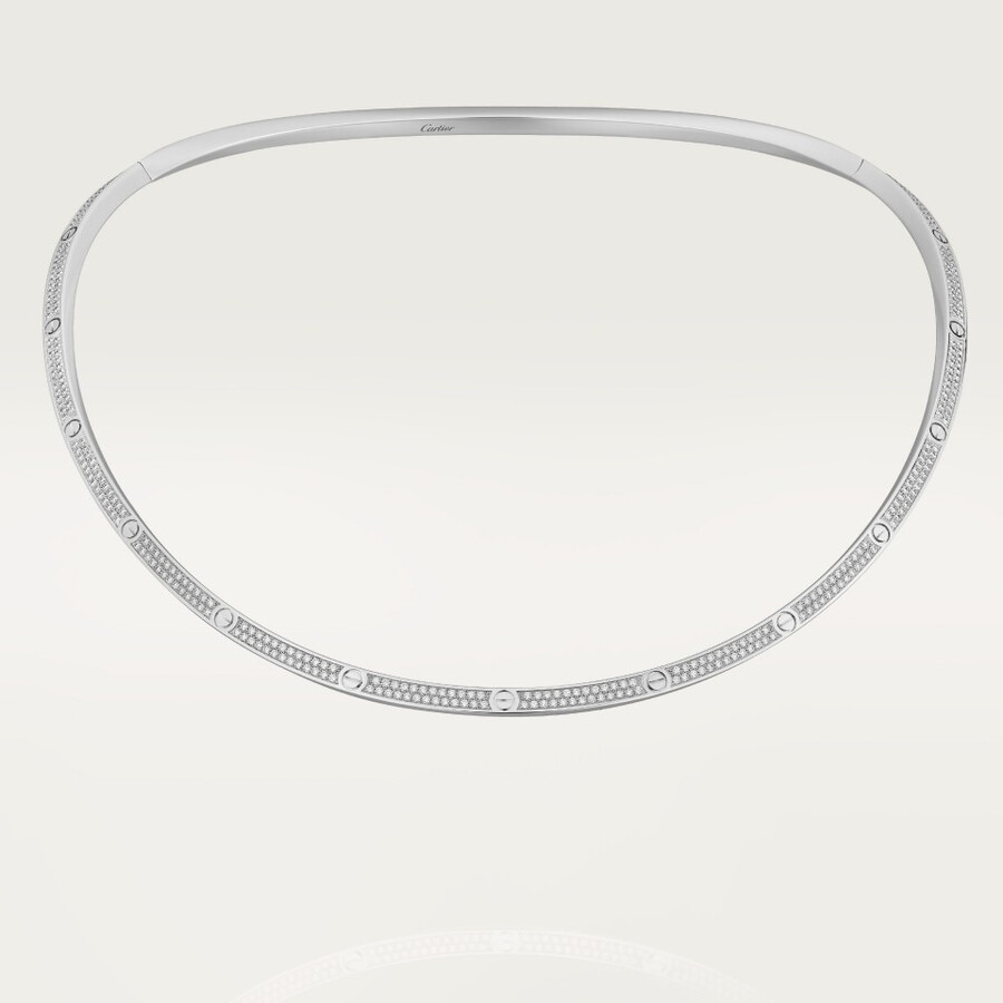 love torque necklace paved