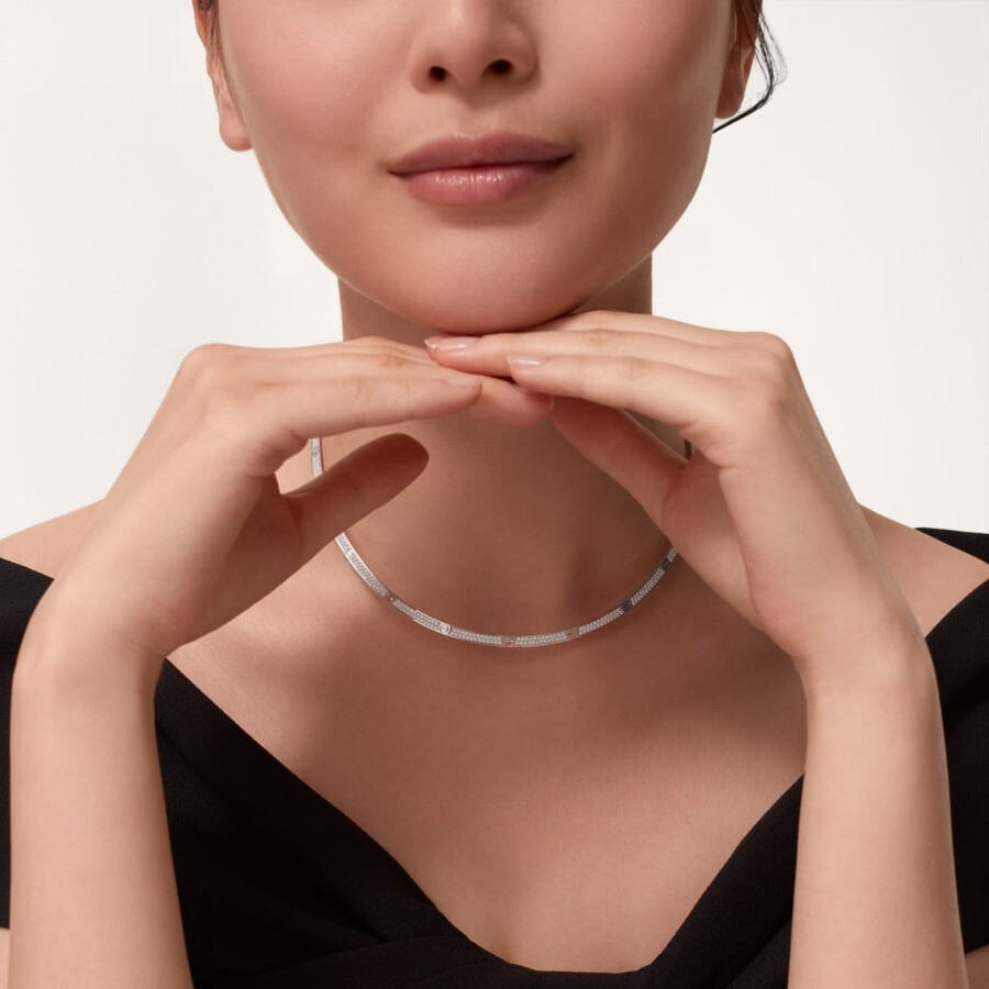 love torque necklace paved