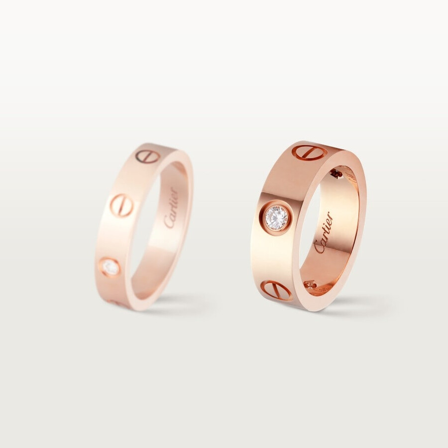 love ring classic model 3 diamonds
