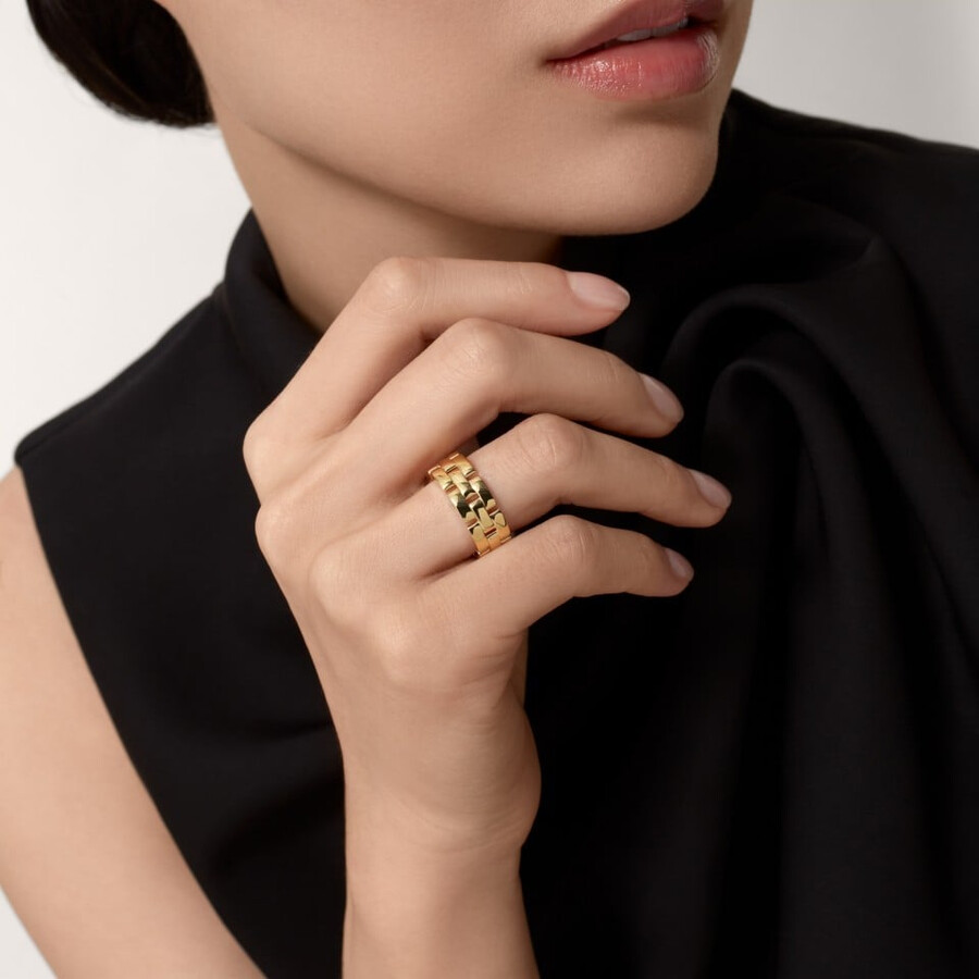 maillon panthère ring triple row