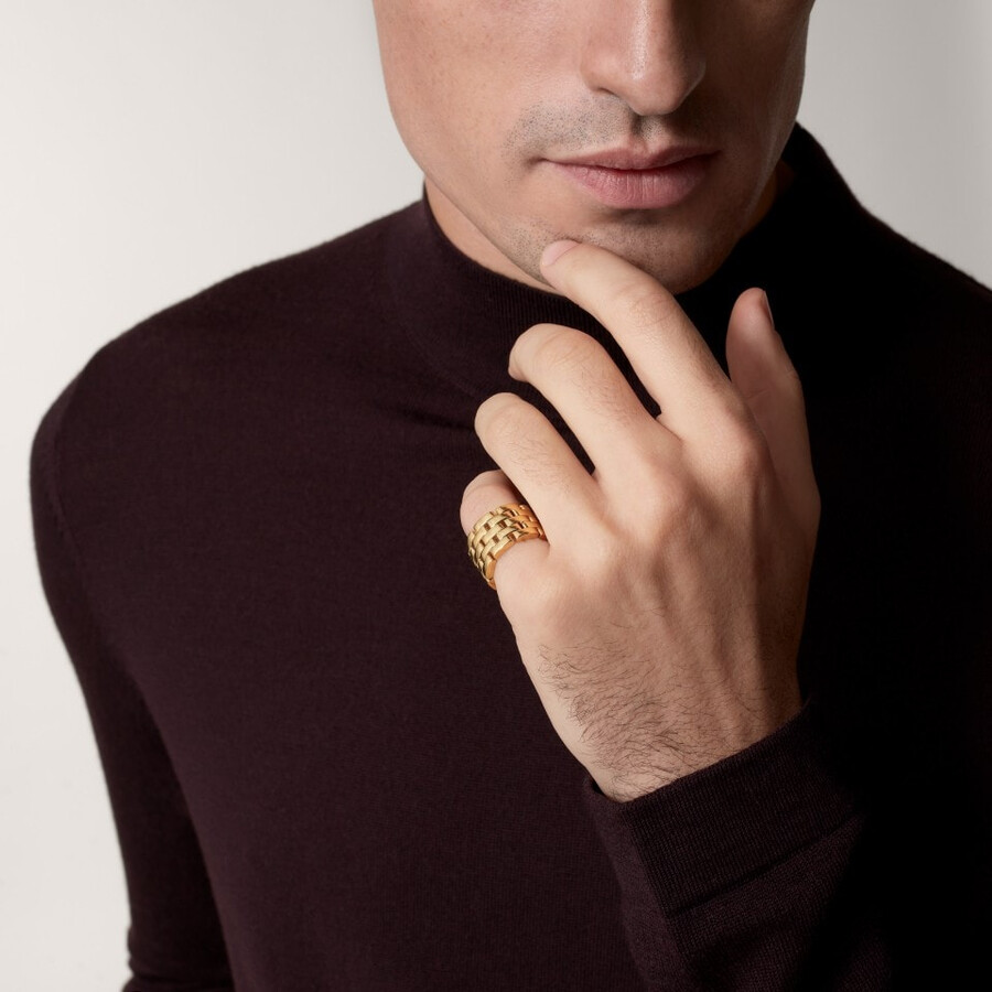 maillon panthère ring five rows