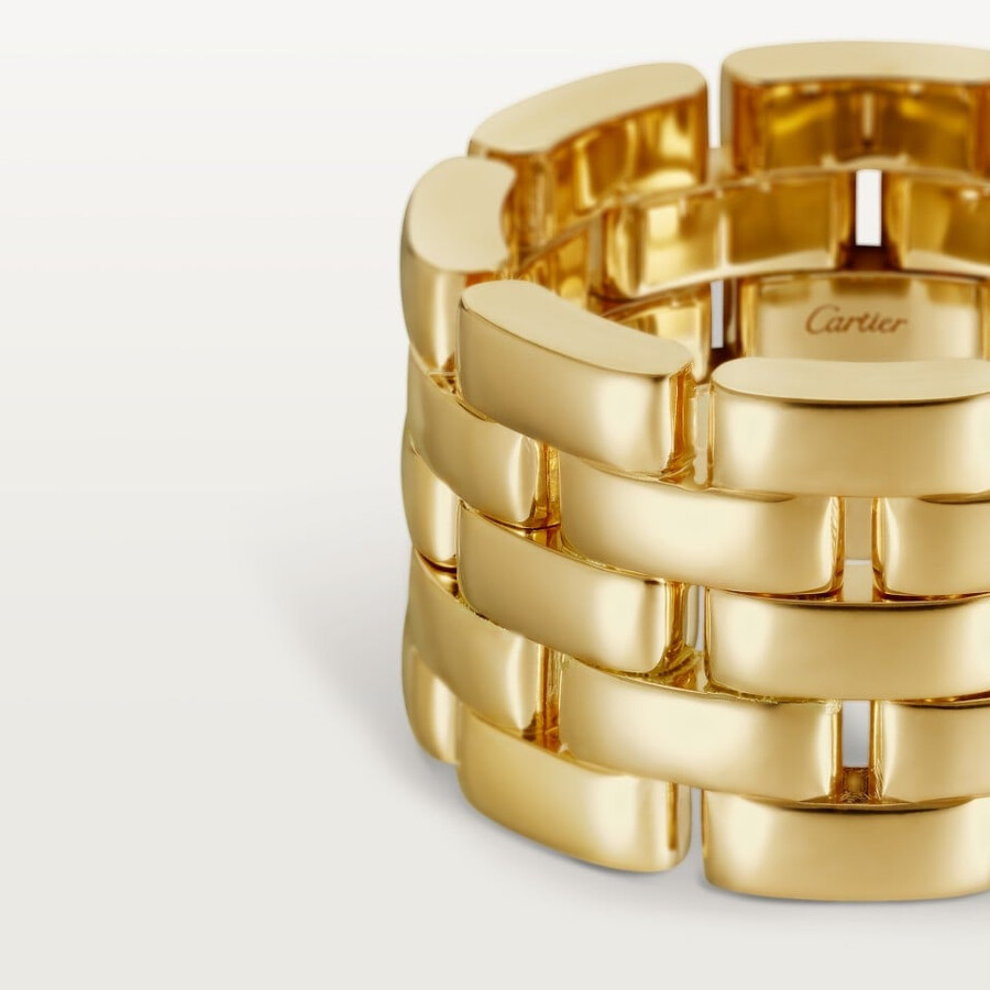 maillon panthère ring five rows