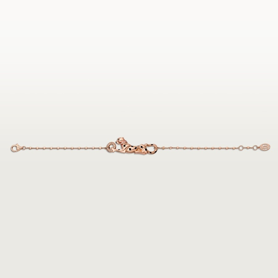 panthère de cartier bracelet on chain diamonds
