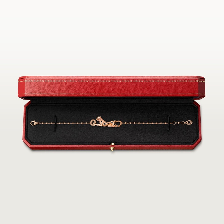 panthère de cartier bracelet on chain diamonds