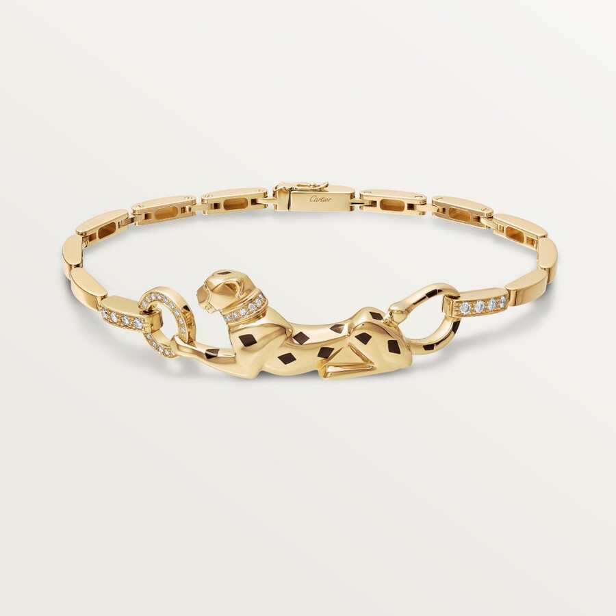 panthère de cartier bracelet on chain diamonds
