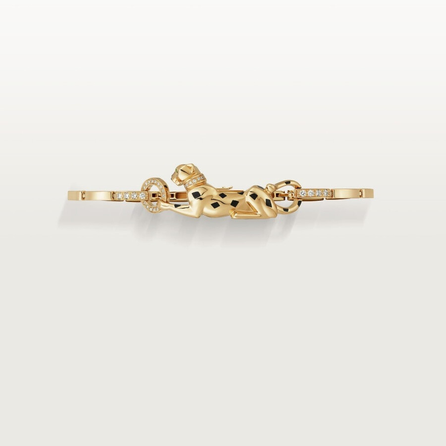 panthère de cartier bracelet on chain diamonds