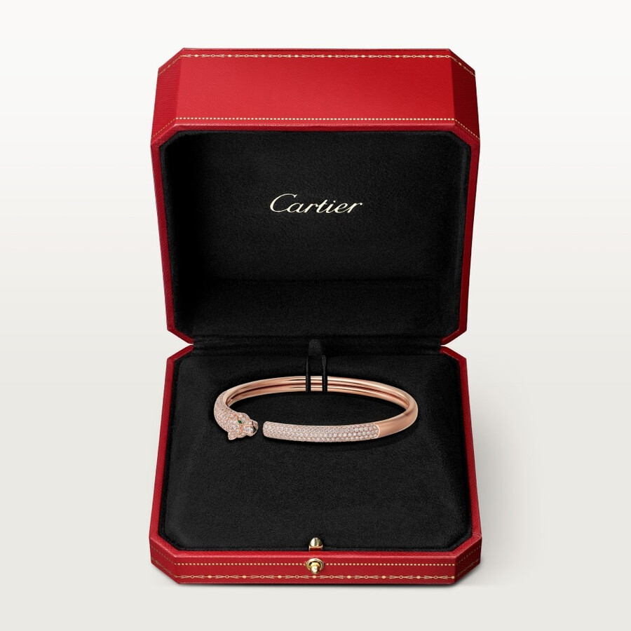 panthère de cartier bracelet small model paved