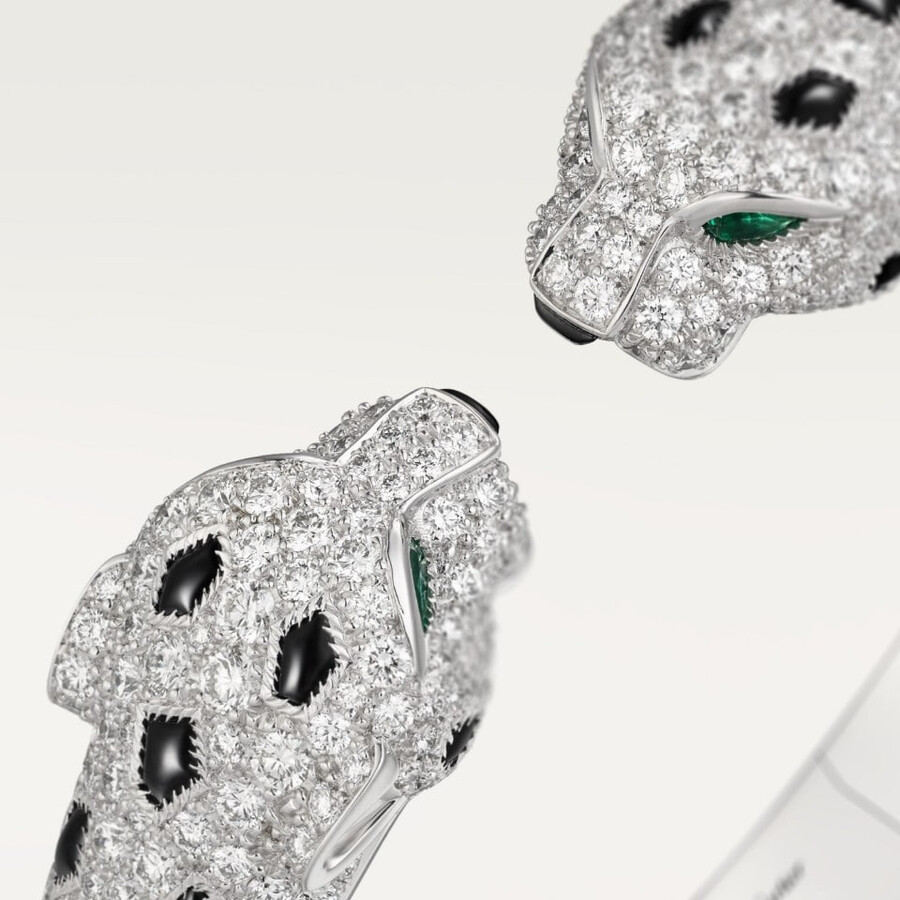panthère de cartier bracelet articulated paved