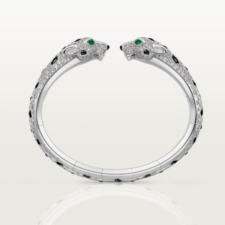 panthère de cartier bracelet articulated paved