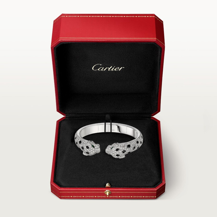 panthère de cartier bracelet articulated paved