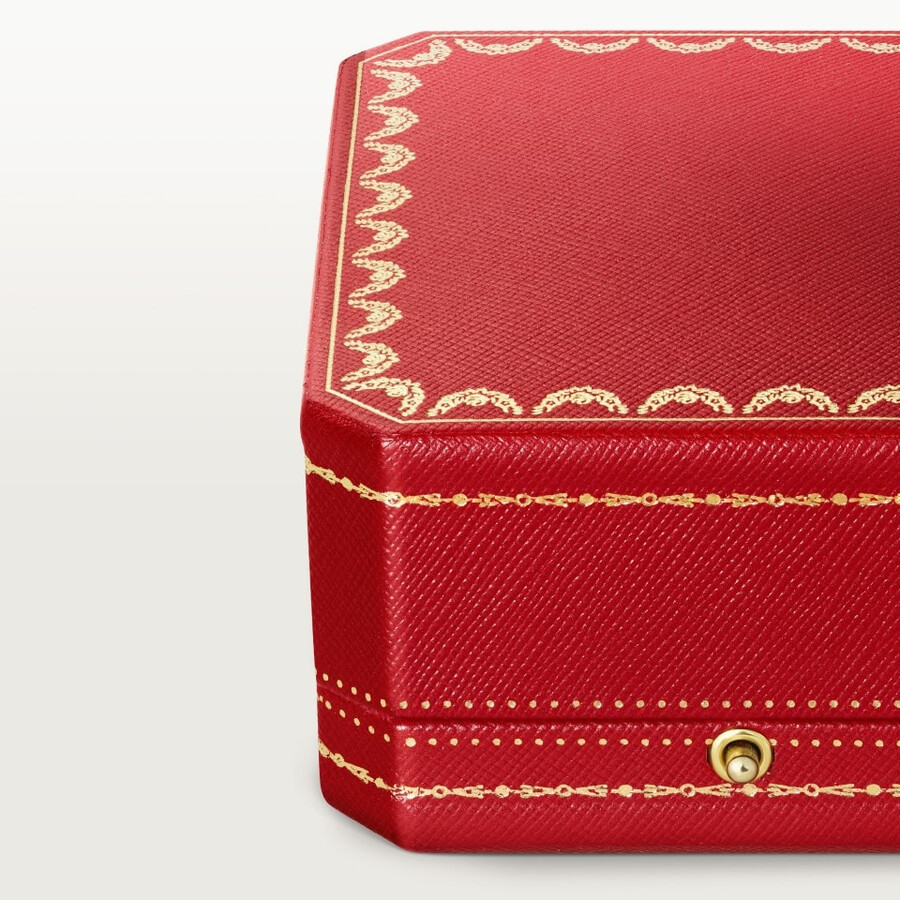 panthère de cartier earrings cushion-cut ruby paved