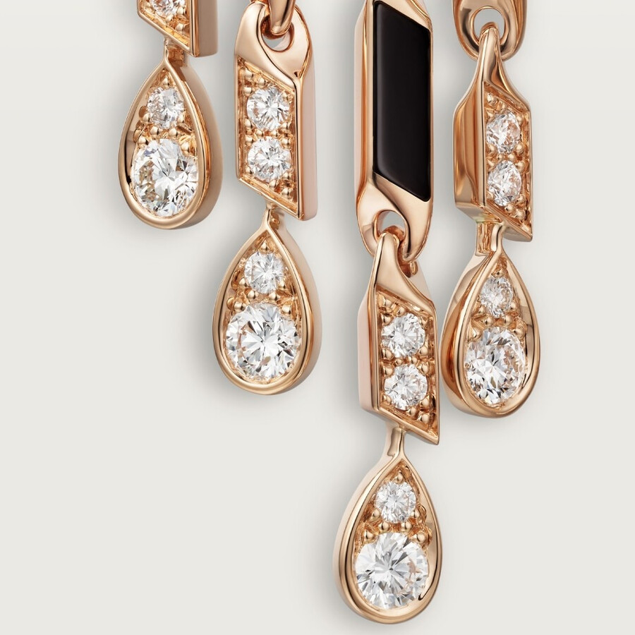panthère de cartier earrings small model paved