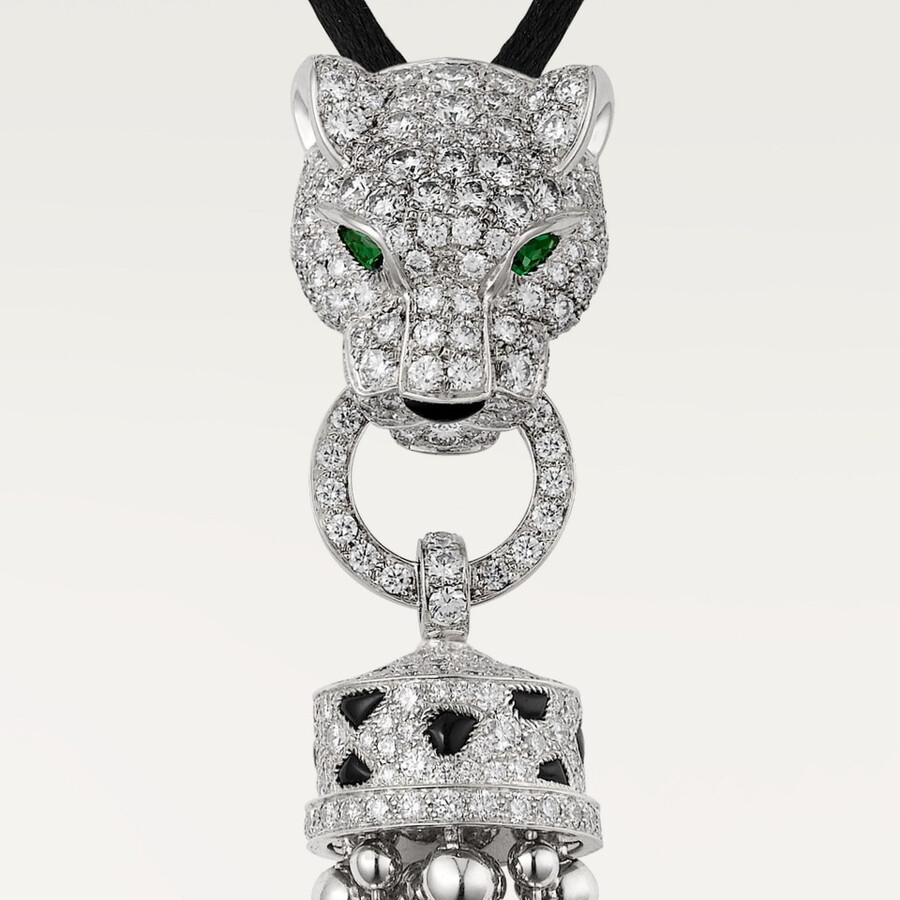 panthère de cartier necklace half-paved