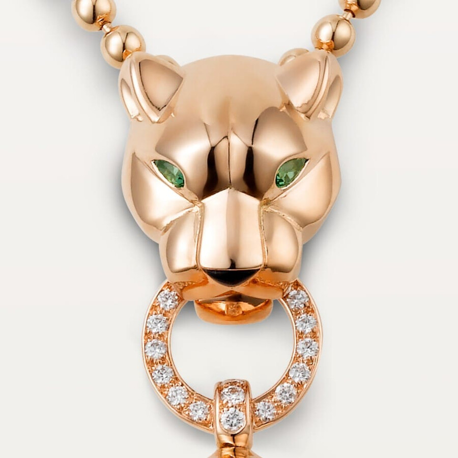 panthère de cartier long necklace diamonds