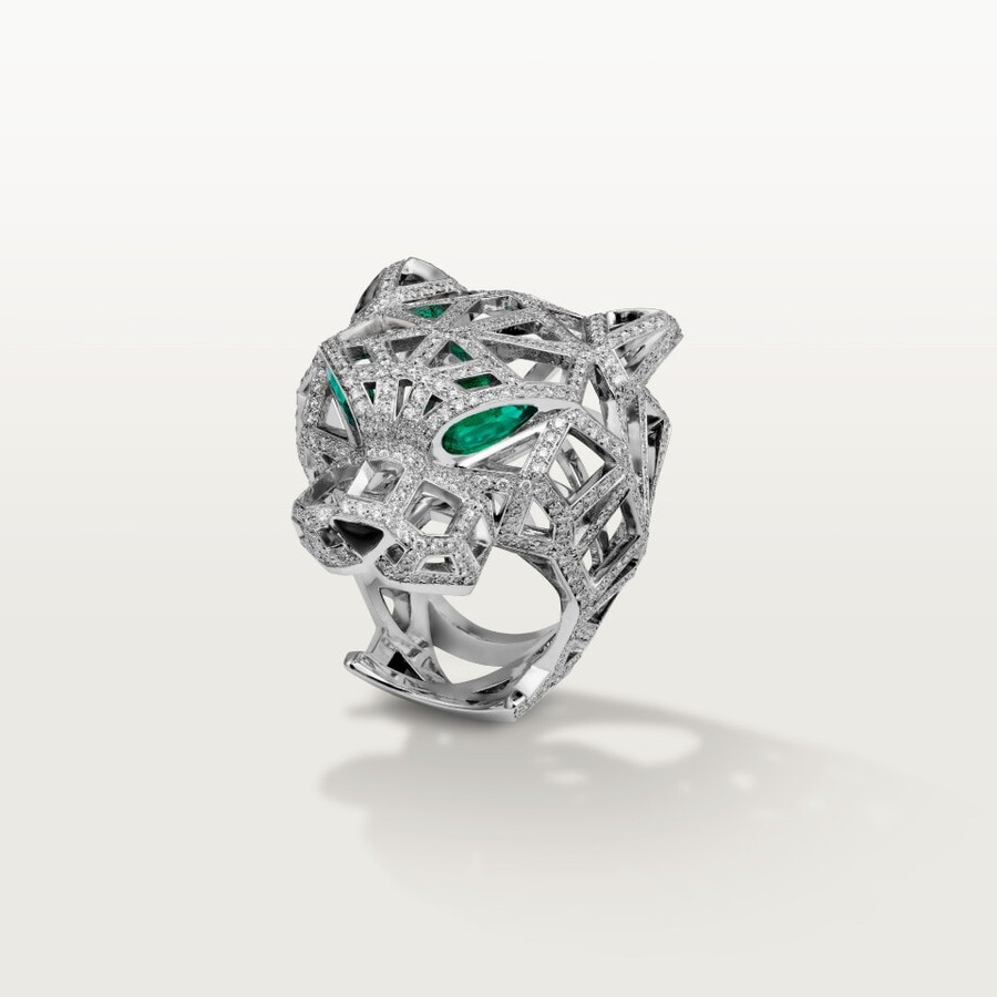 panthère de cartier ring paved