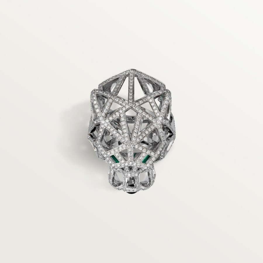 panthère de cartier ring paved