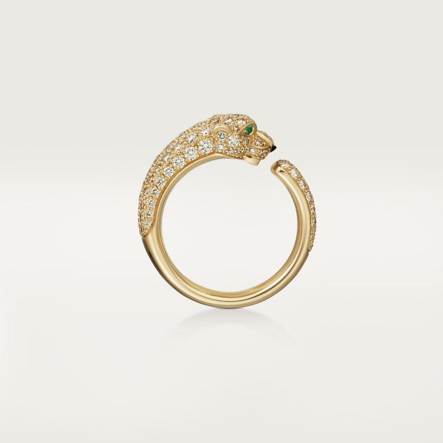 panthère de cartier ring small model paved