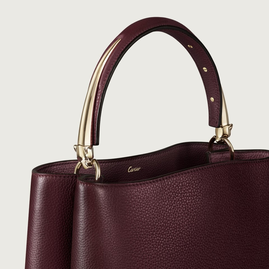 small model handle bag panthère double