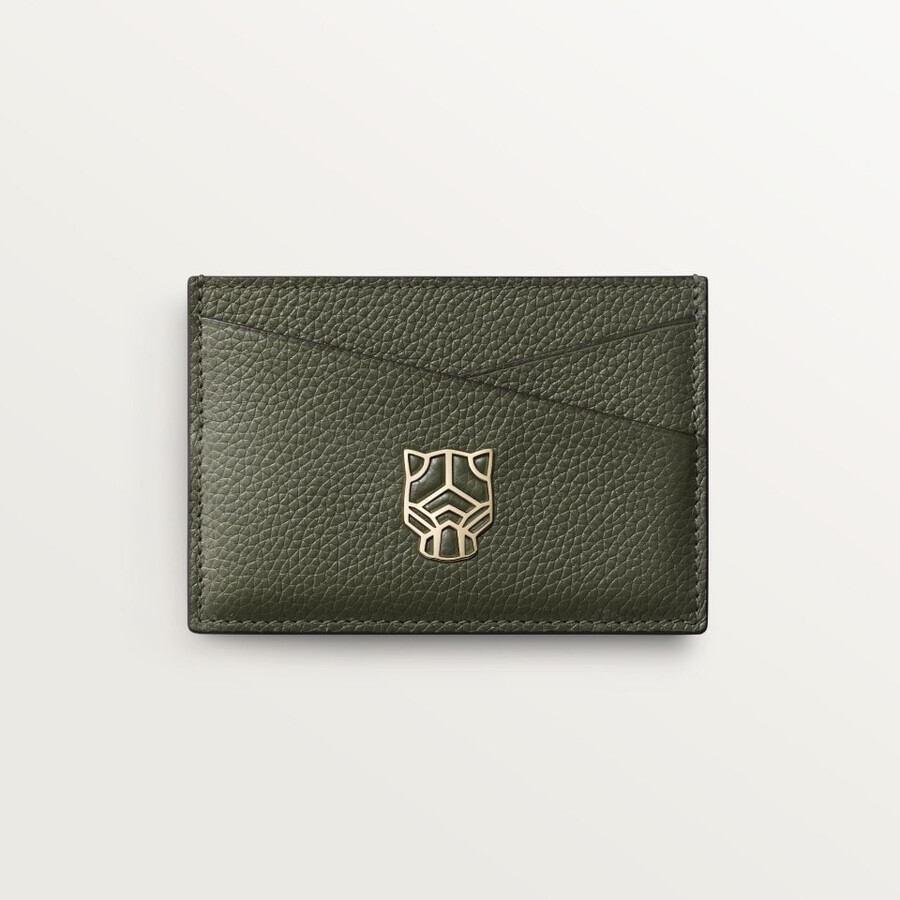 simple card holder panthère graphique de cartier