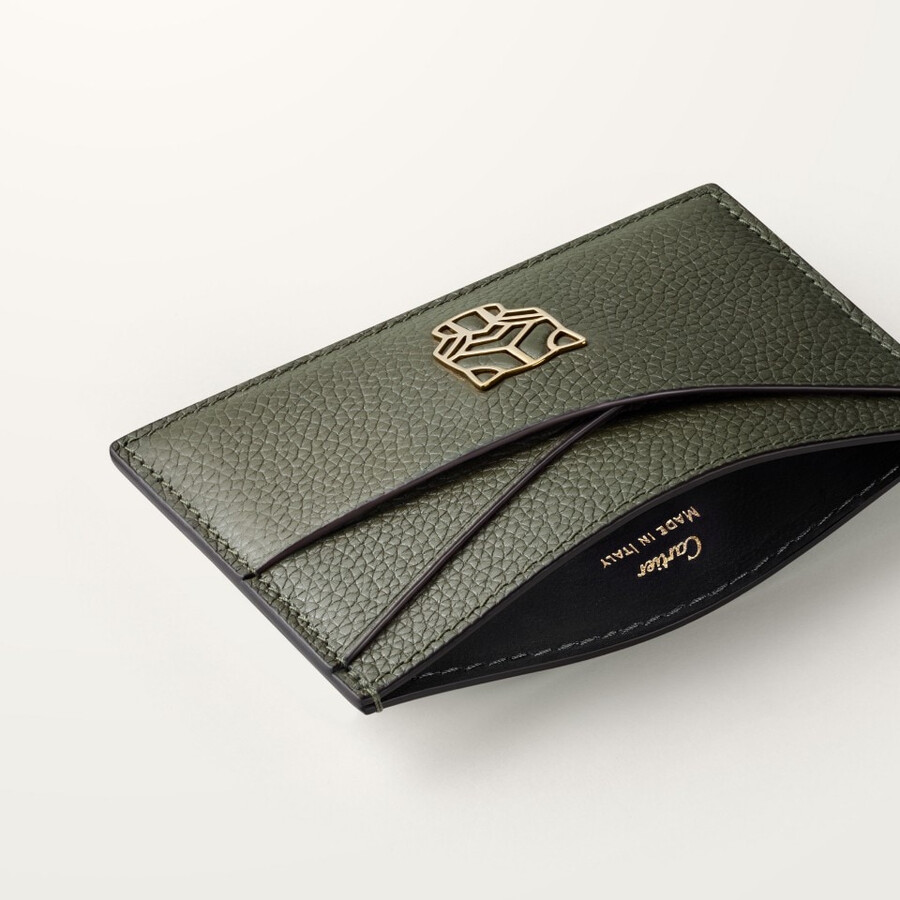 simple card holder panthère graphique de cartier