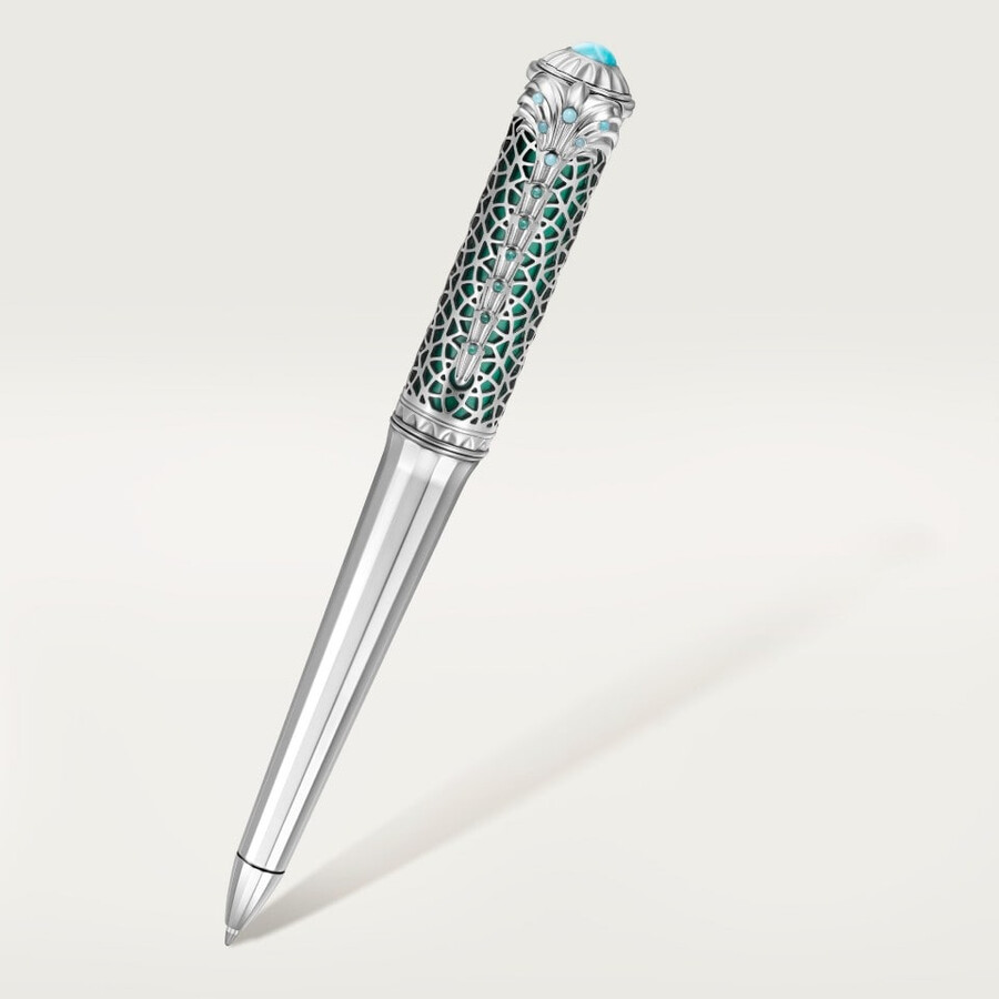 limited edition ballpoint pen with palm tree motif