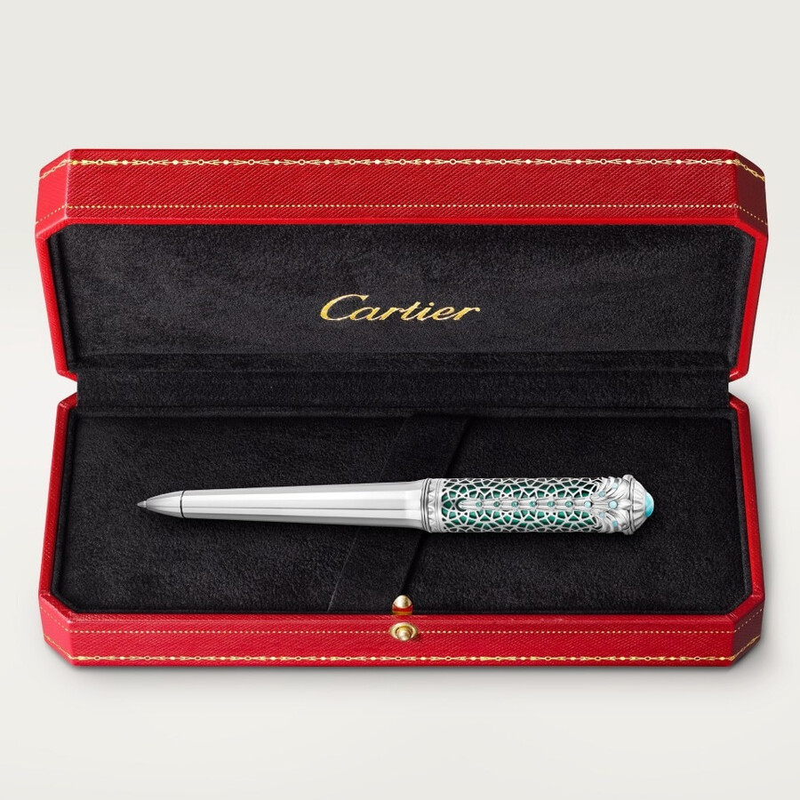 limited edition ballpoint pen with palm tree motif