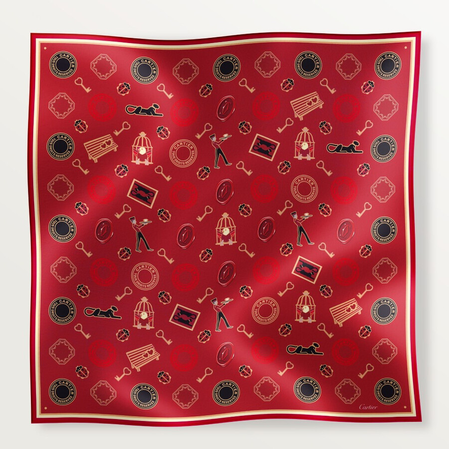 90 scarf diabolo de cartier