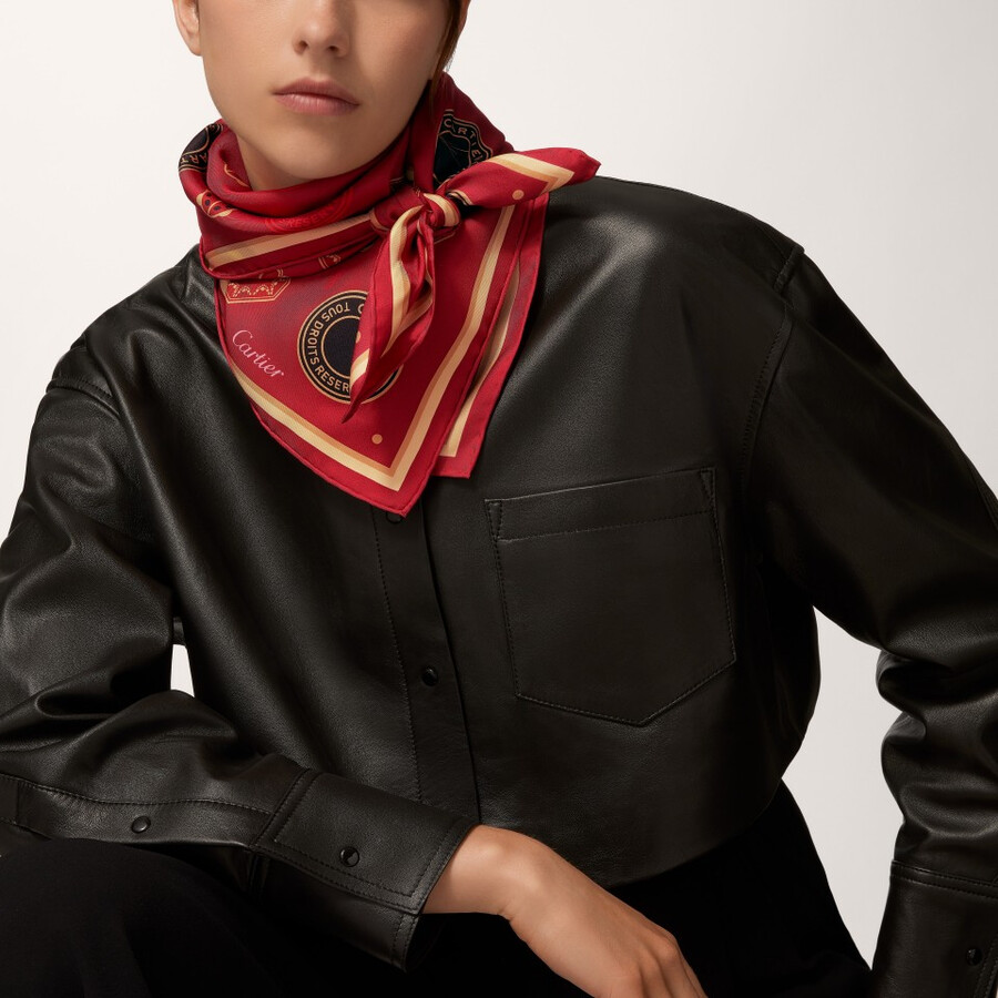 90 scarf diabolo de cartier