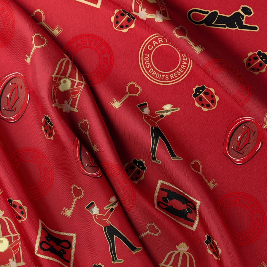 90 scarf diabolo de cartier