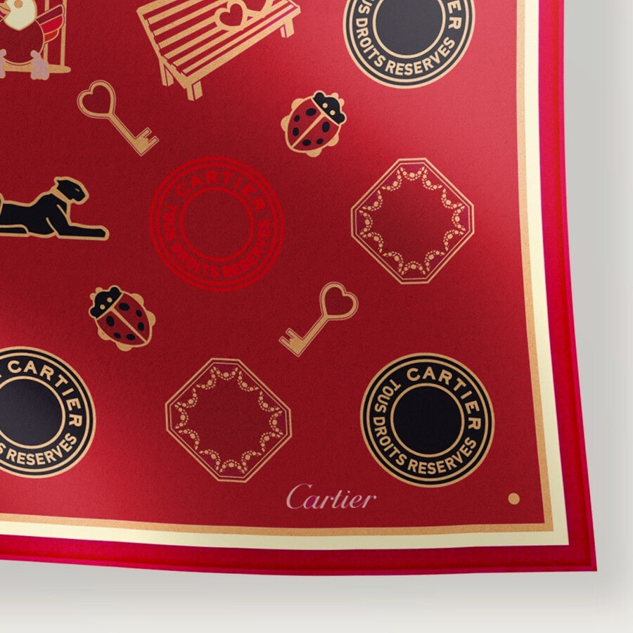 90 scarf diabolo de cartier