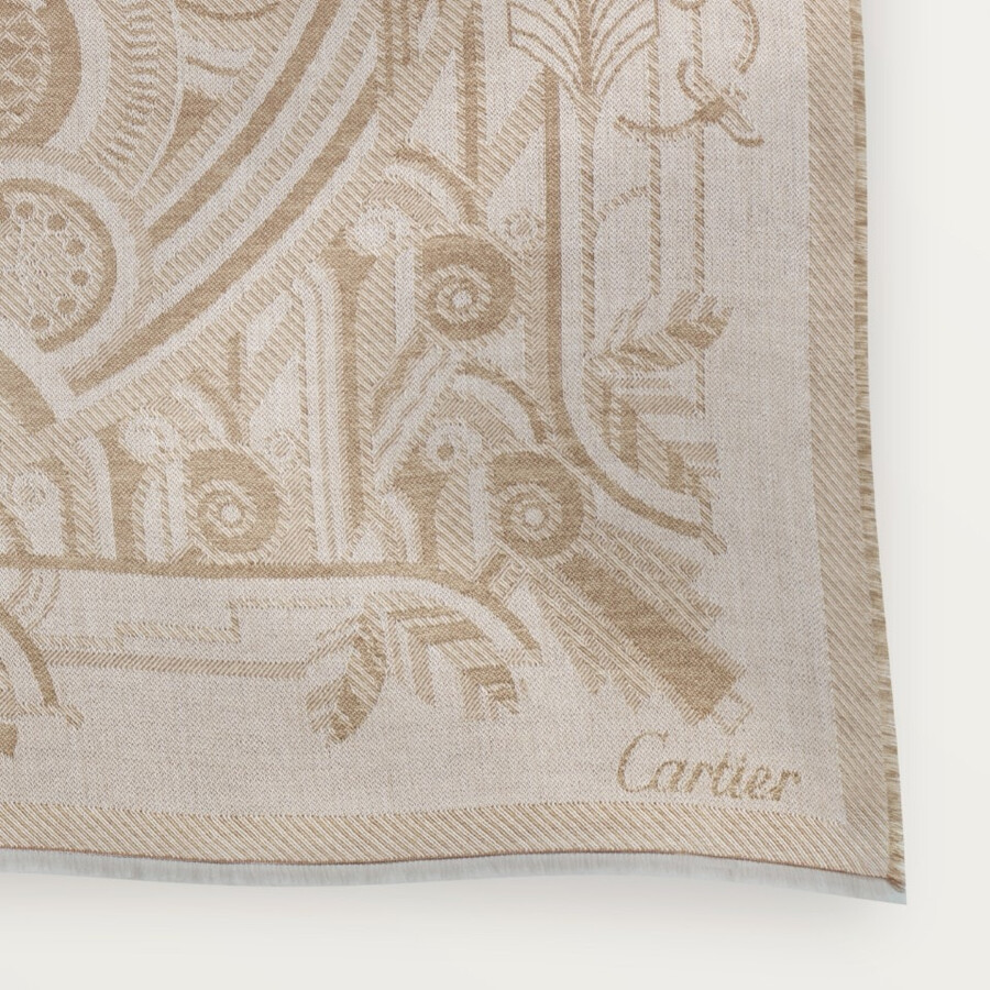 shawl panthère art déco