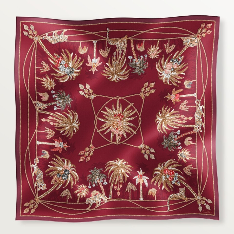90 scarf jewelry palm trees