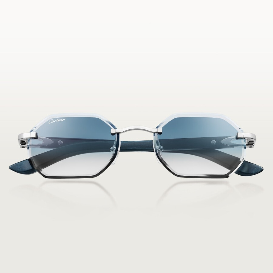 sunglasses with elongated c de cartier motif