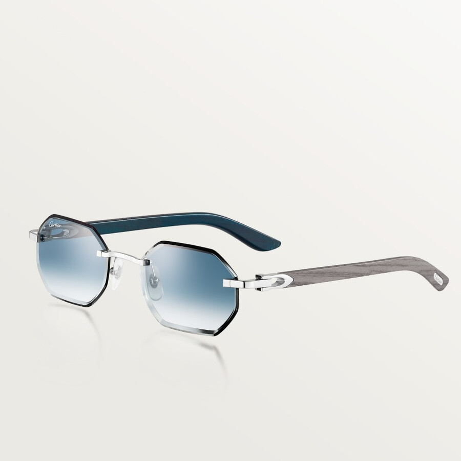 sunglasses with elongated c de cartier motif