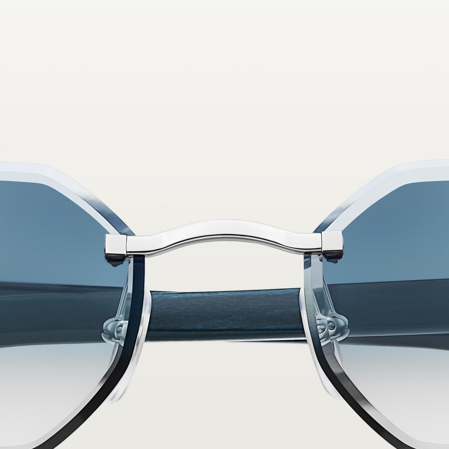 sunglasses with elongated c de cartier motif