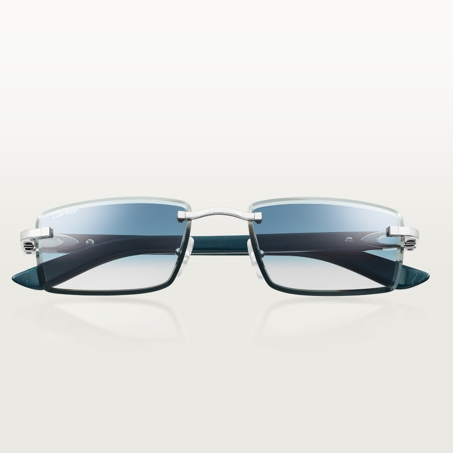 sunglasses with elongated c de cartier motif