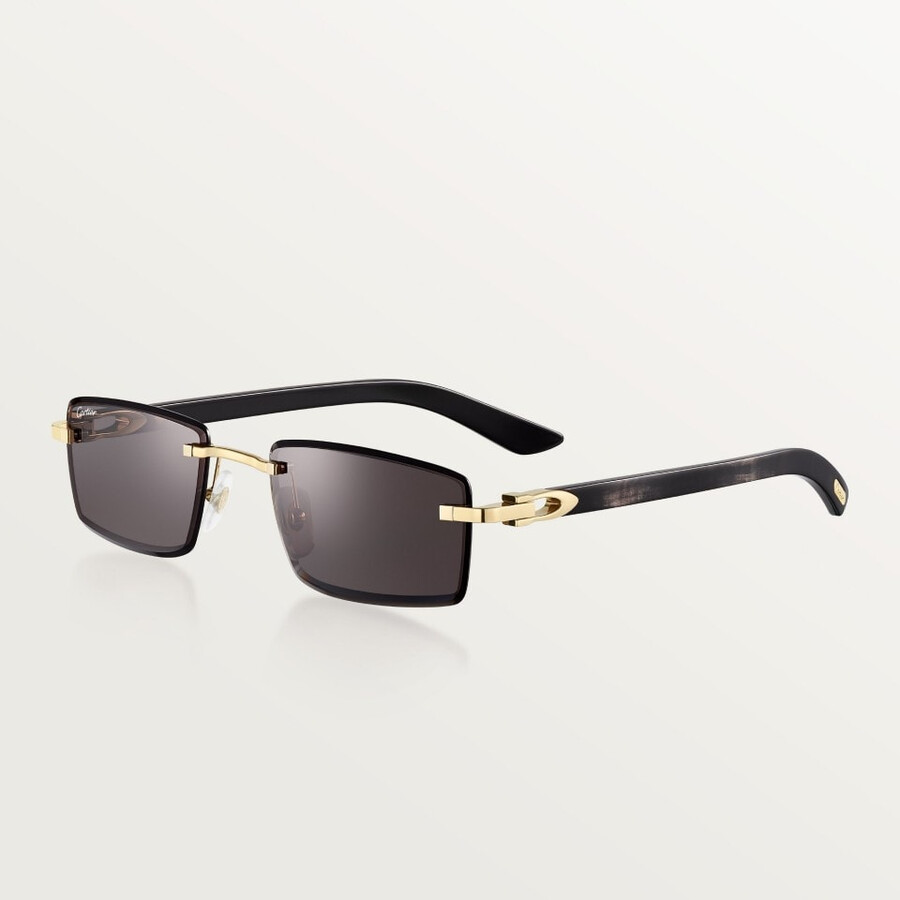 sunglasses with elongated c de cartier motif